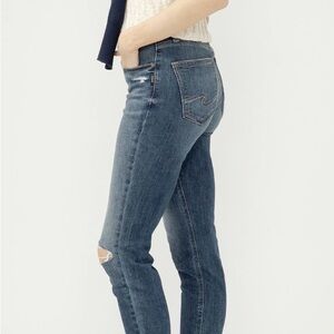 Silver Jeans Avery Destroy Wash Skinny Jeans